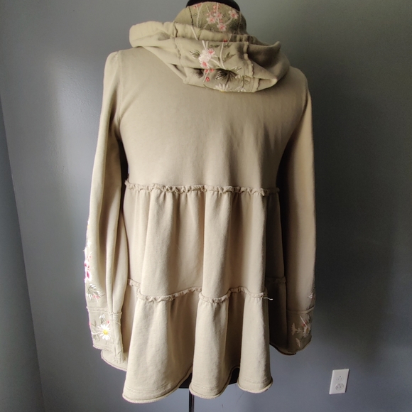 *NWOT* Johnny Was Acacia Cotton Tiered Hoodie - Picture 3 of 8